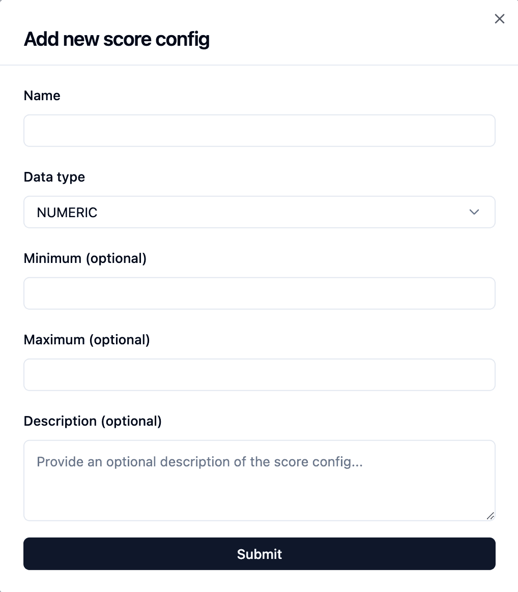 Score Configs